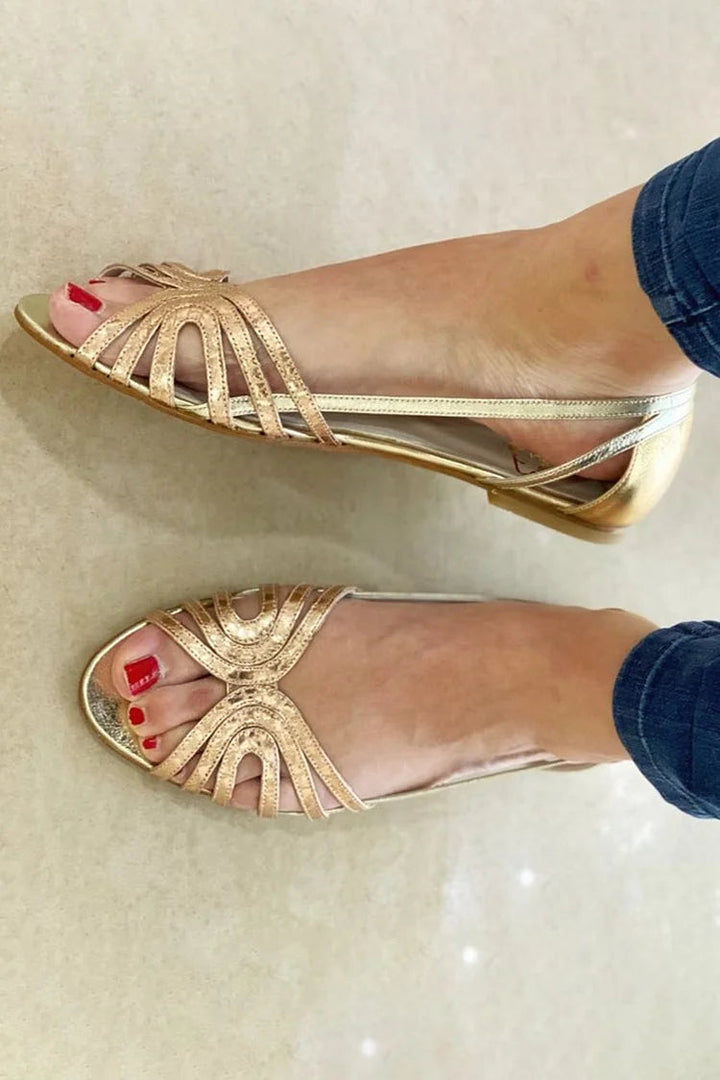 Eleonora™ | Golden Glow Sandals