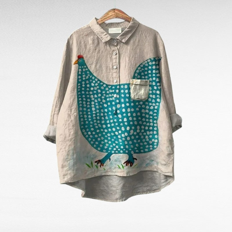 Eugénie | Playful Motif Blouse