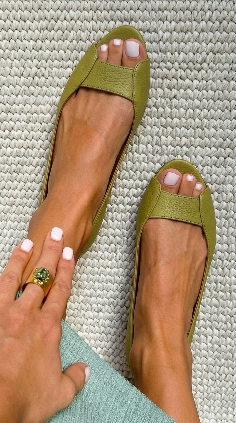 Adelina™ | Golden Comfort Flats