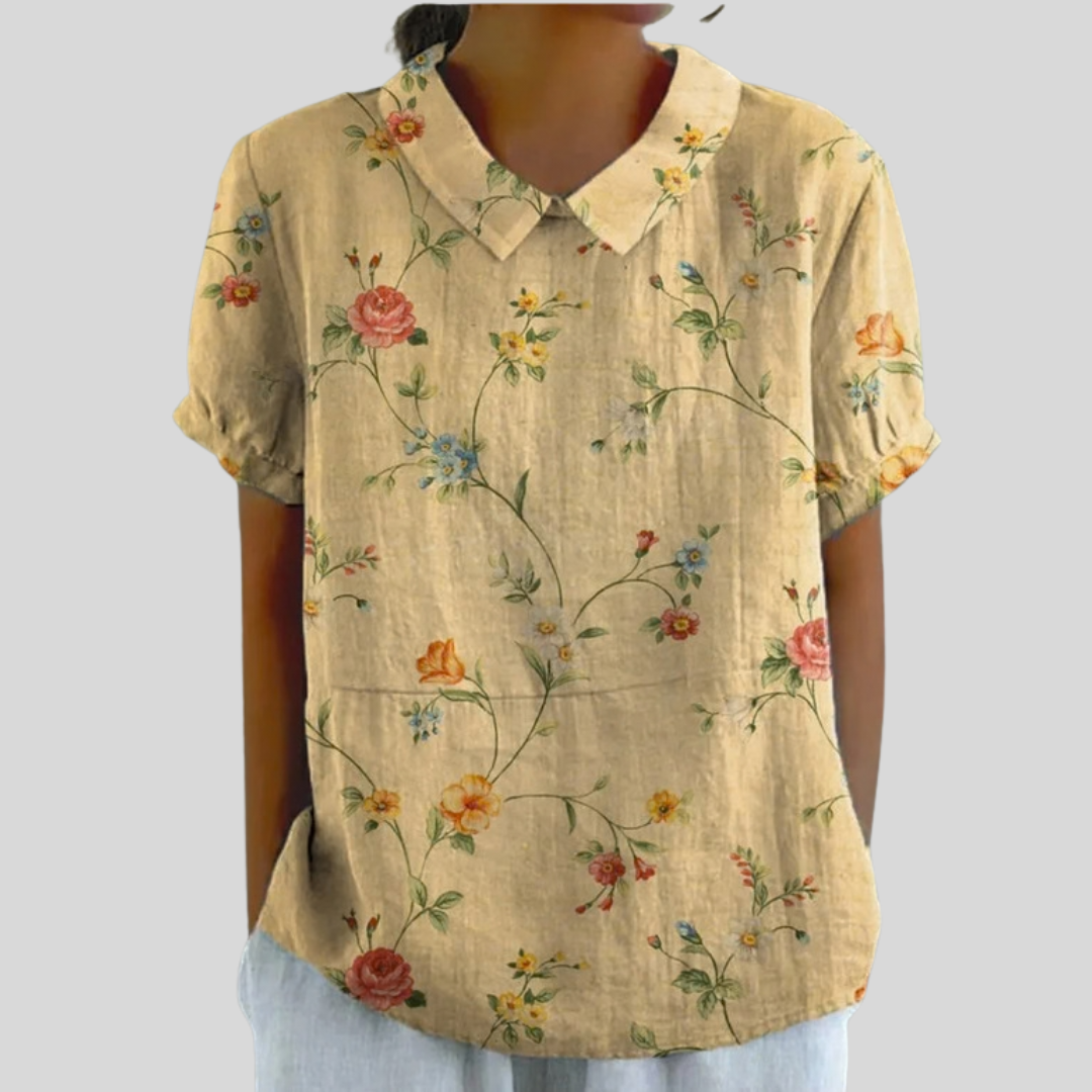 Margot | Vintage Floral Blouse