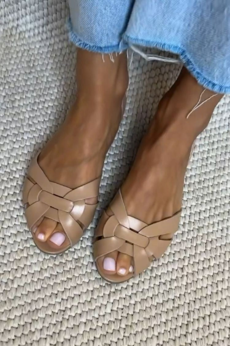 Serafina™ | Natural Woven Sandals
