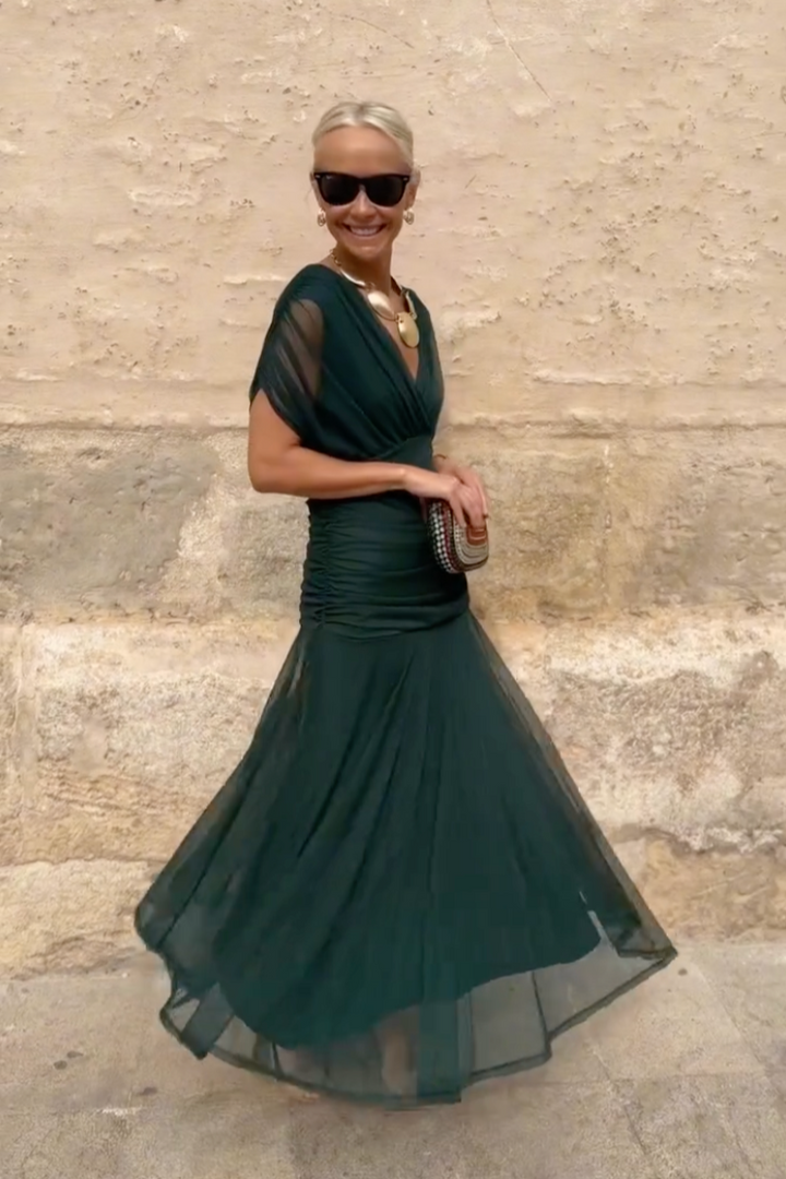 Robe Santana en Soie Élégante - Maison Claire et Sylvie
