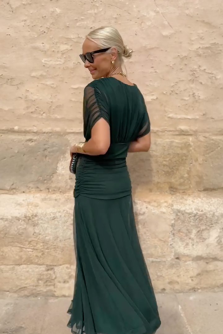 Robe Santana en Soie Élégante - Maison Claire et Sylvie