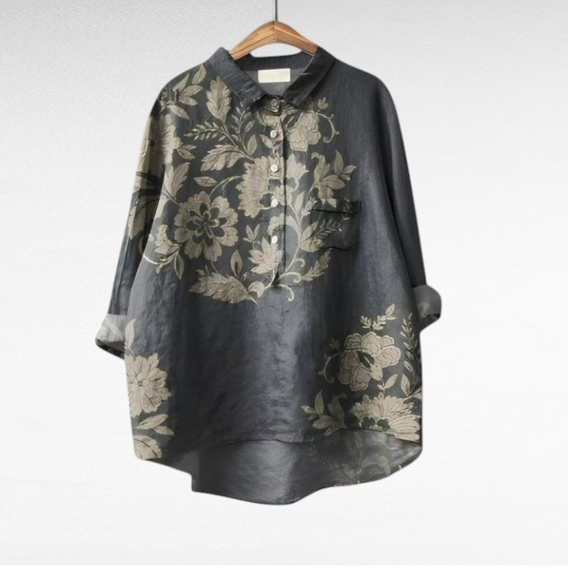 Geneviève | Elegant Spring Floral Blouse