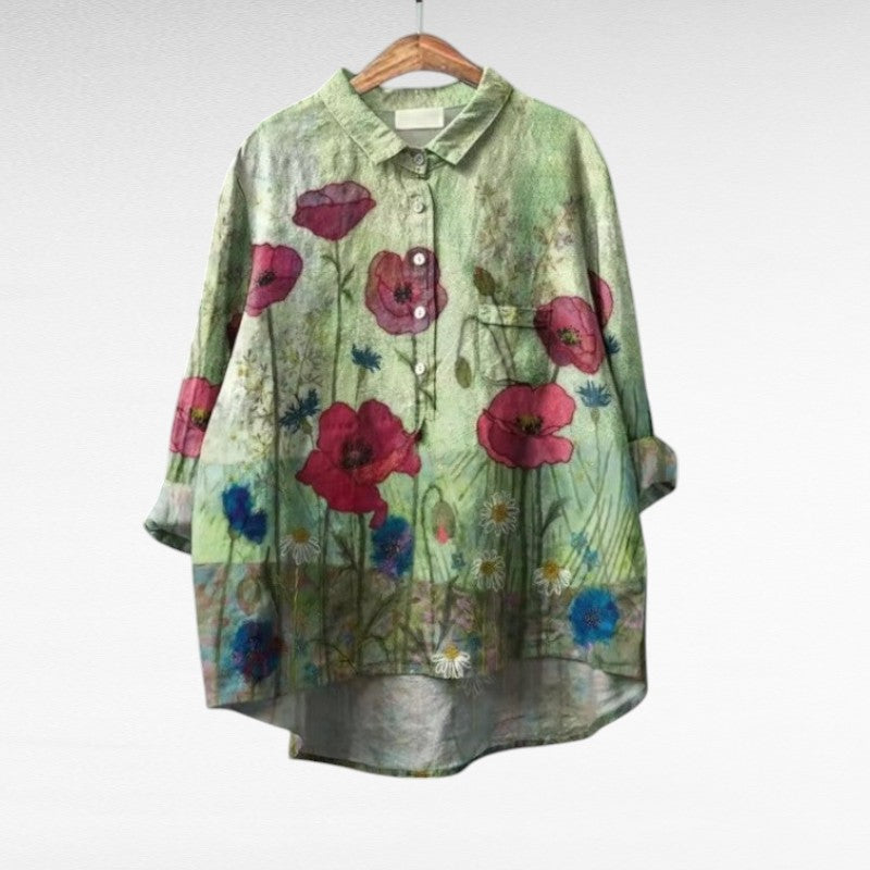 Thaélys | Elegant Country Floral Blouse