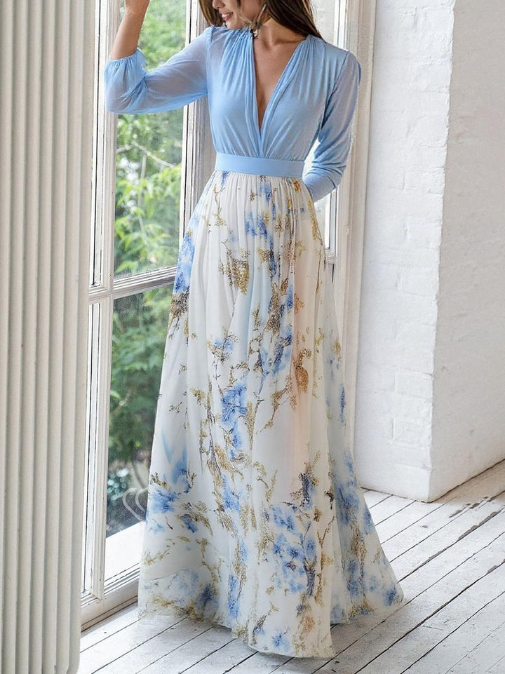 Robe Maxi Fleurie Pénélope | Élégance Éternelle de Maison Claire et Sylvie