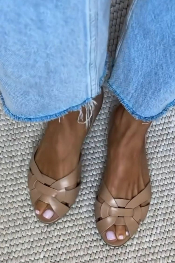 Serafina™ | Natural Woven Sandals