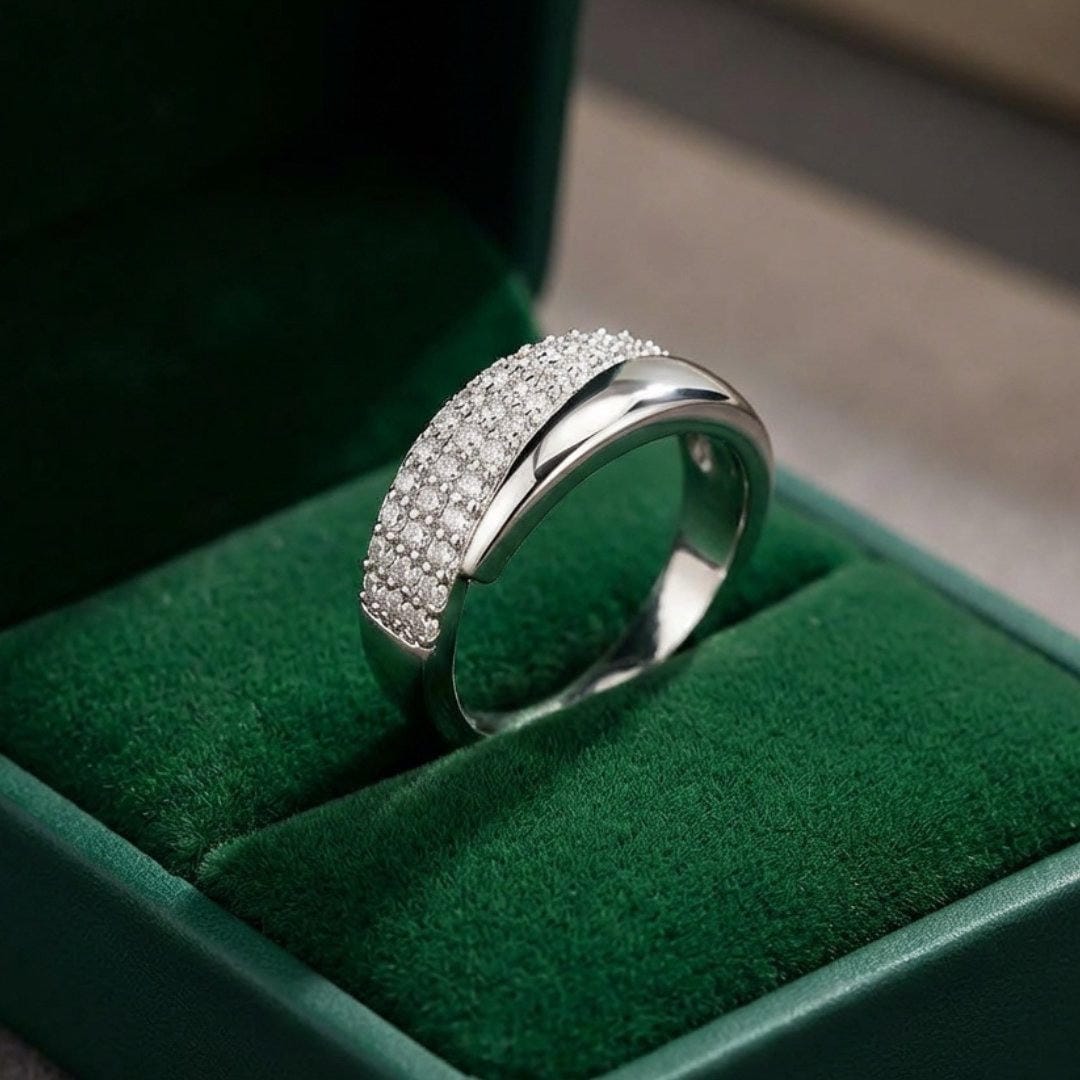 Sleek Crossover Wrap Ring