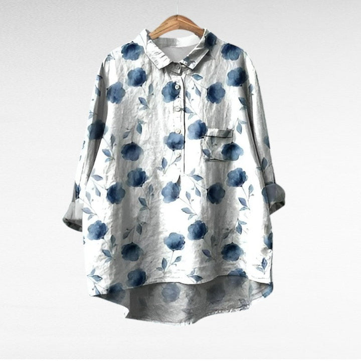 Solène | Elegant Floral Blouse