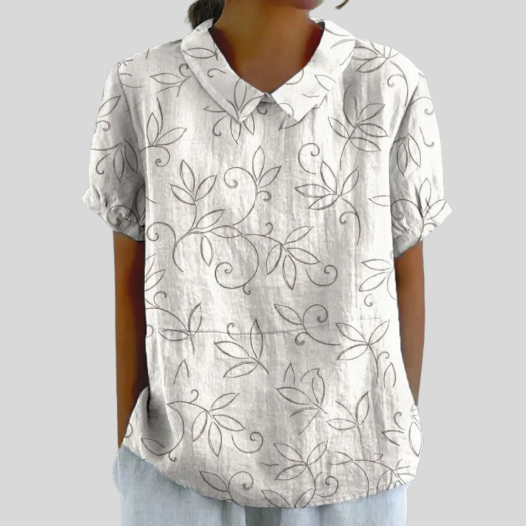 Édith | Minimal Foliage Blouse