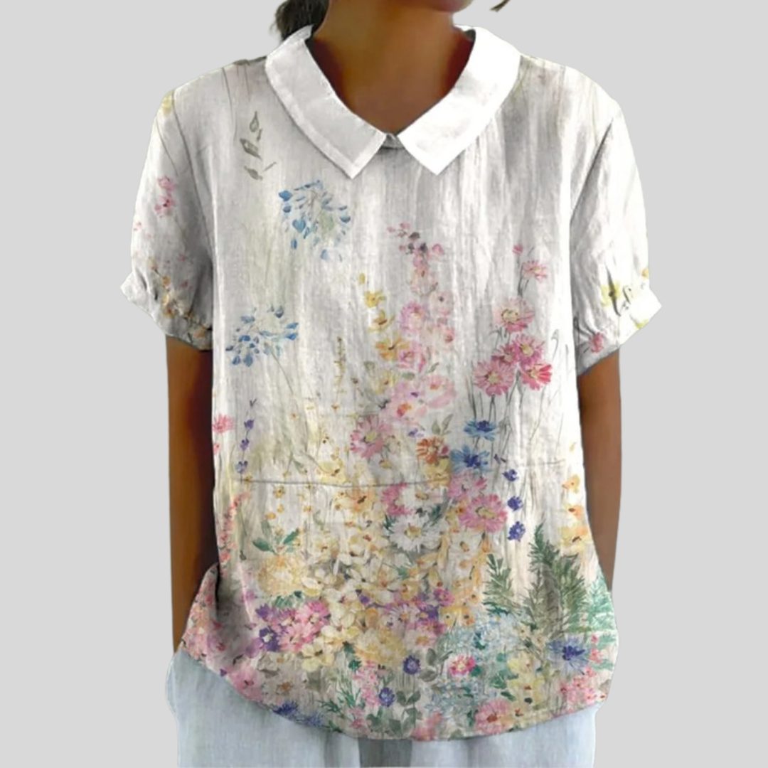 Lysiane | Garden Floral Blouse
