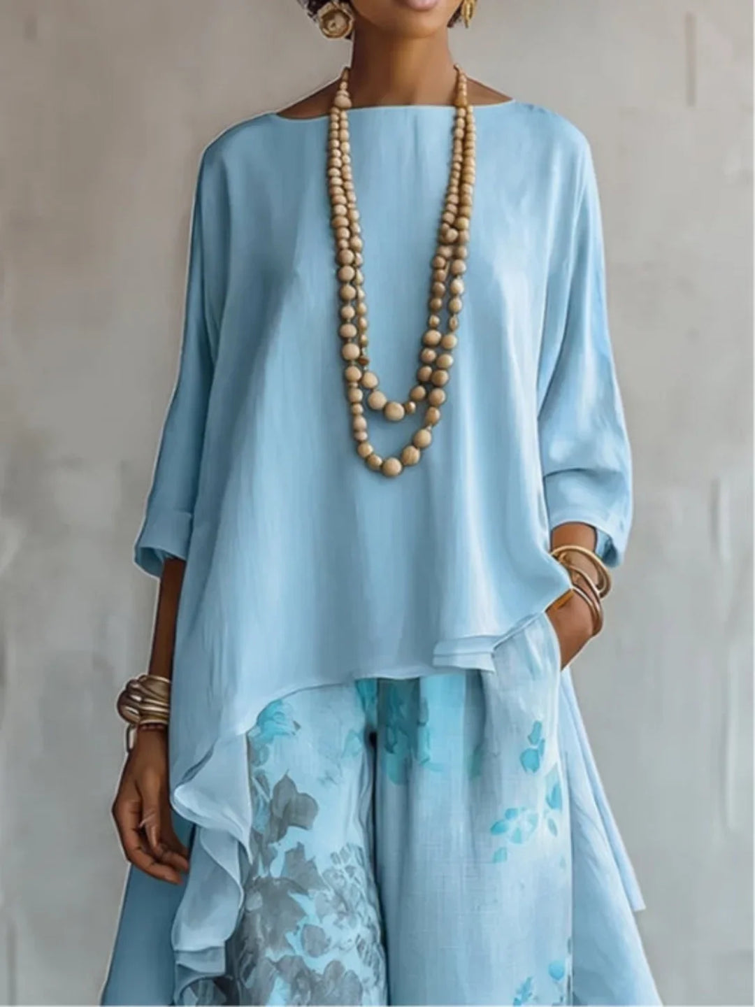 Ginevra | Asymmetrical Fluid Floral Set