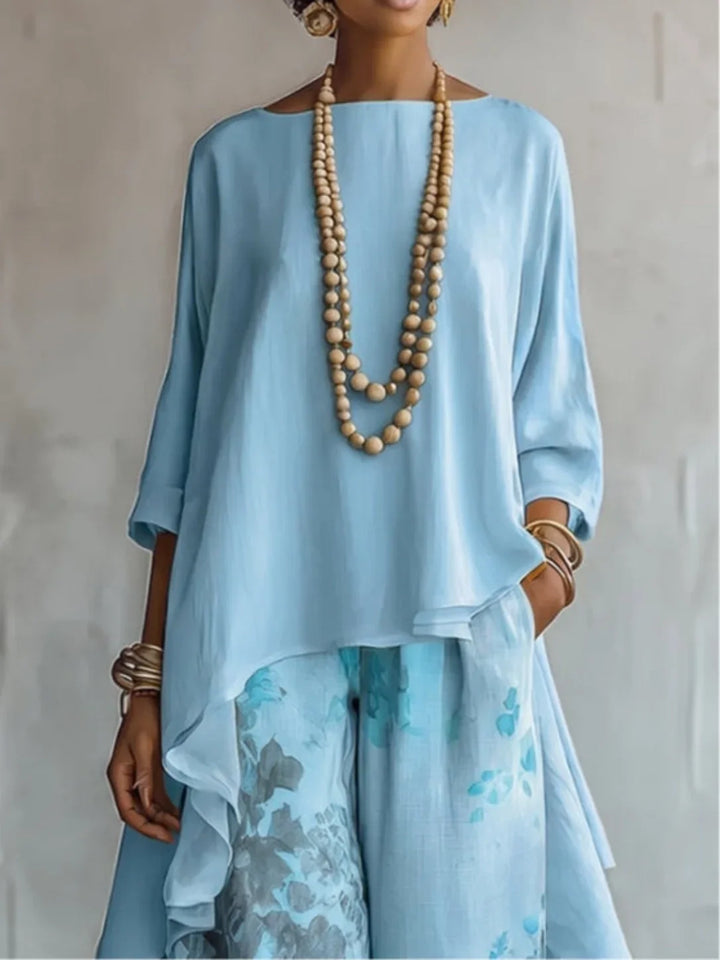 Ginevra | Asymmetrical Fluid Floral Set