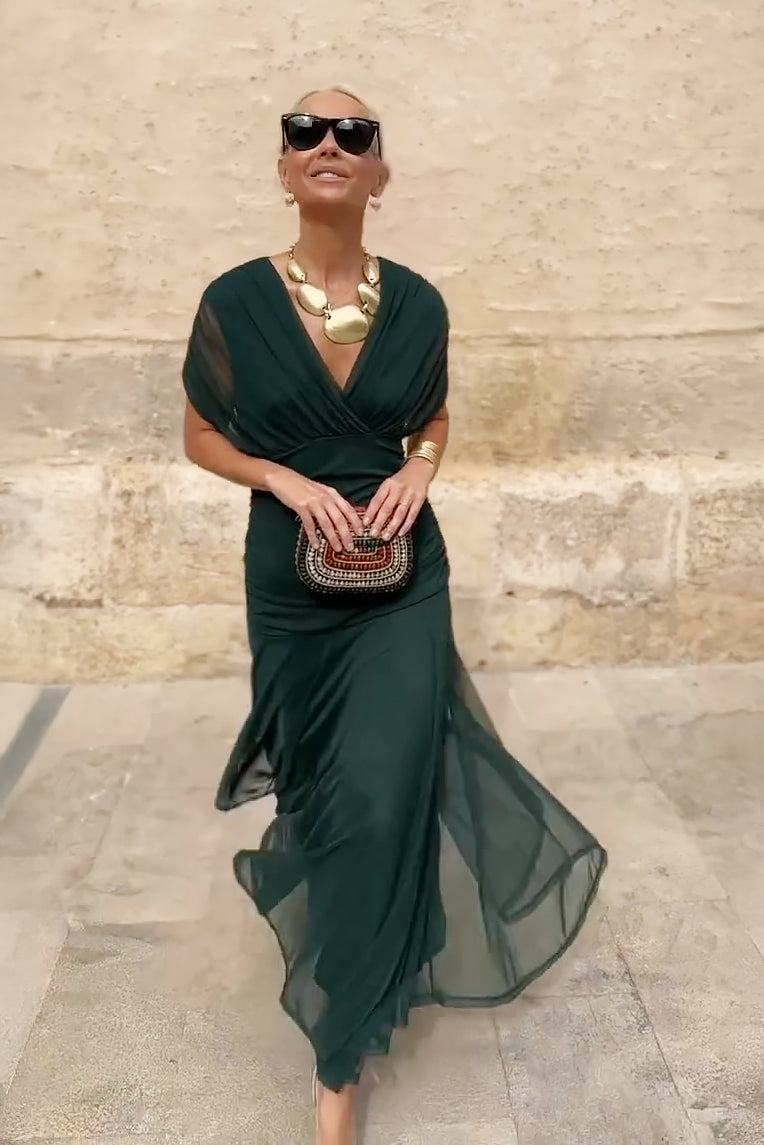 Robe Santana en Soie Élégante - Maison Claire et Sylvie