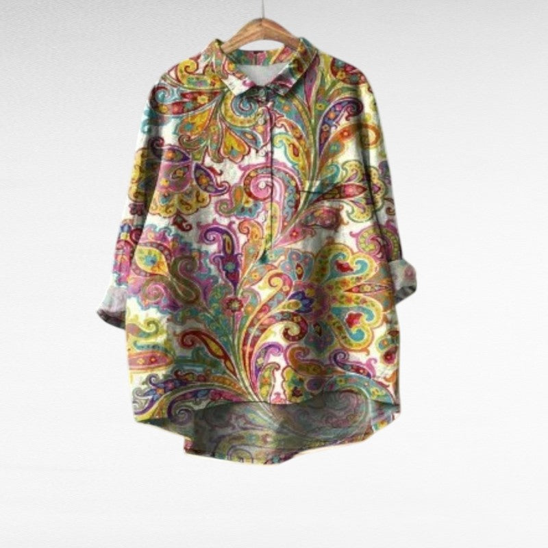 Élisa | Paisley-Style Elegant Blouse