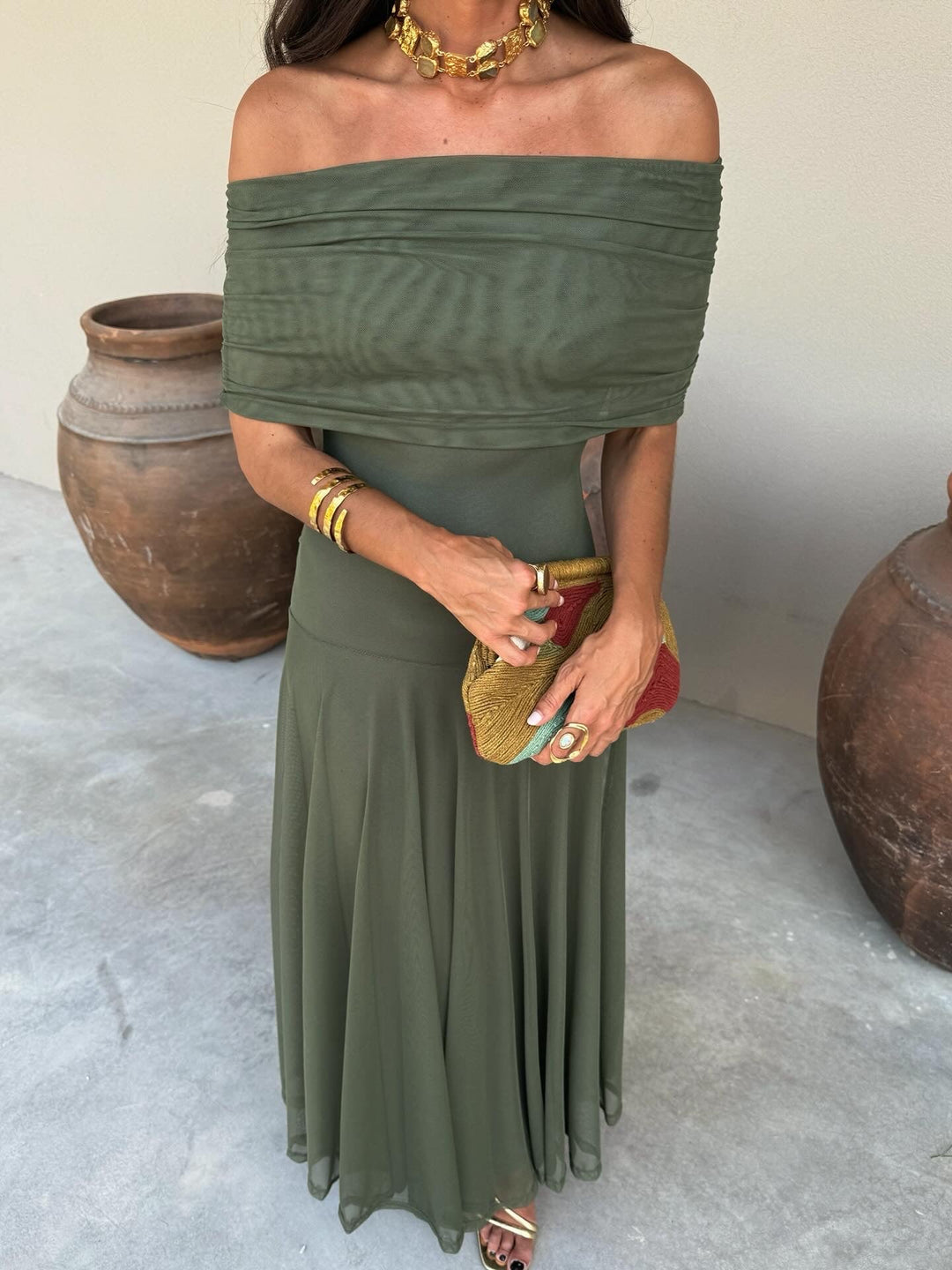Robe Élégante Simba en Tulle de Soie - Maison Claire et Sylvie