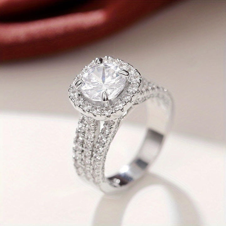 Cushion Halo Pavé Statement Ring