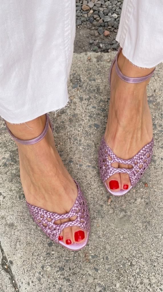 Isadora™ | Woven Golden Sandals