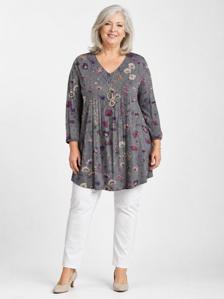 Audrey | Long Sleeve Blouse with V-Neck
