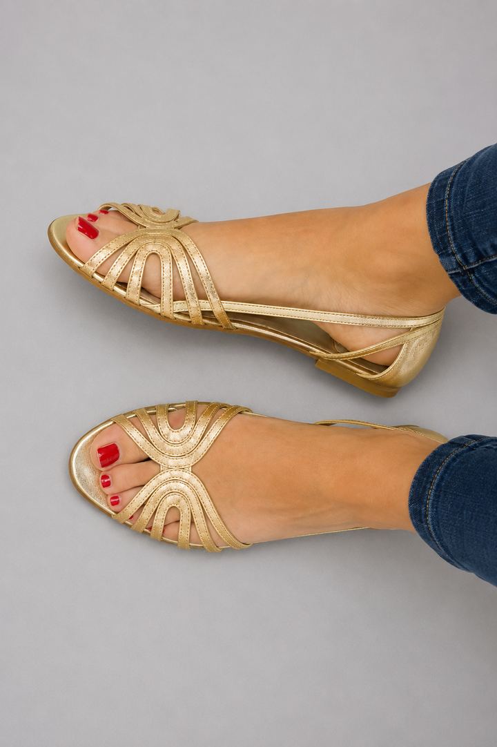 Eleonora™ | Golden Glow Sandals