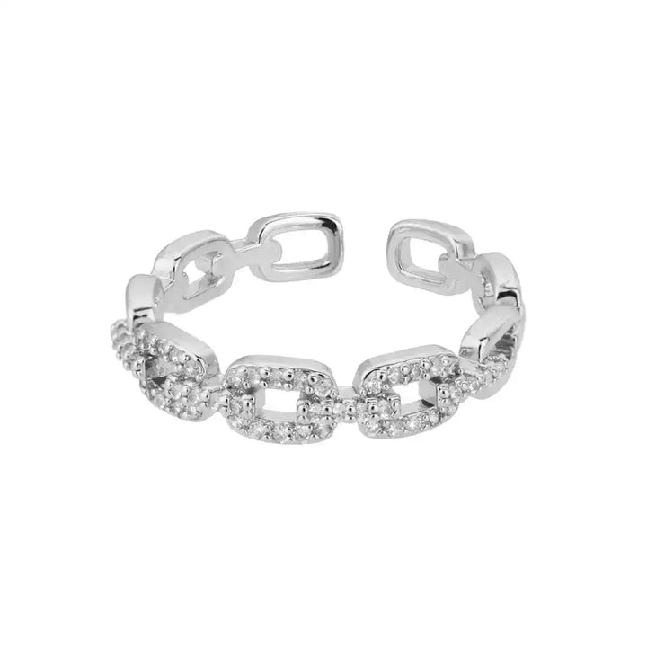 Verona Link Chain Adjustable Ring