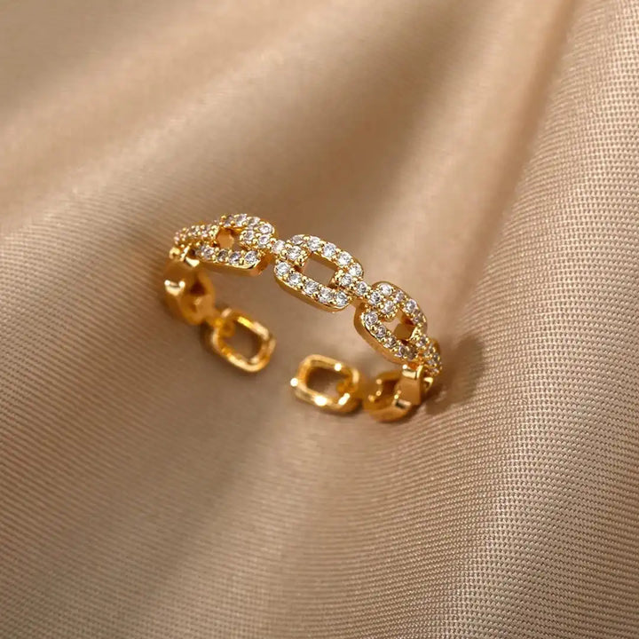 Verona Link Chain Adjustable Ring