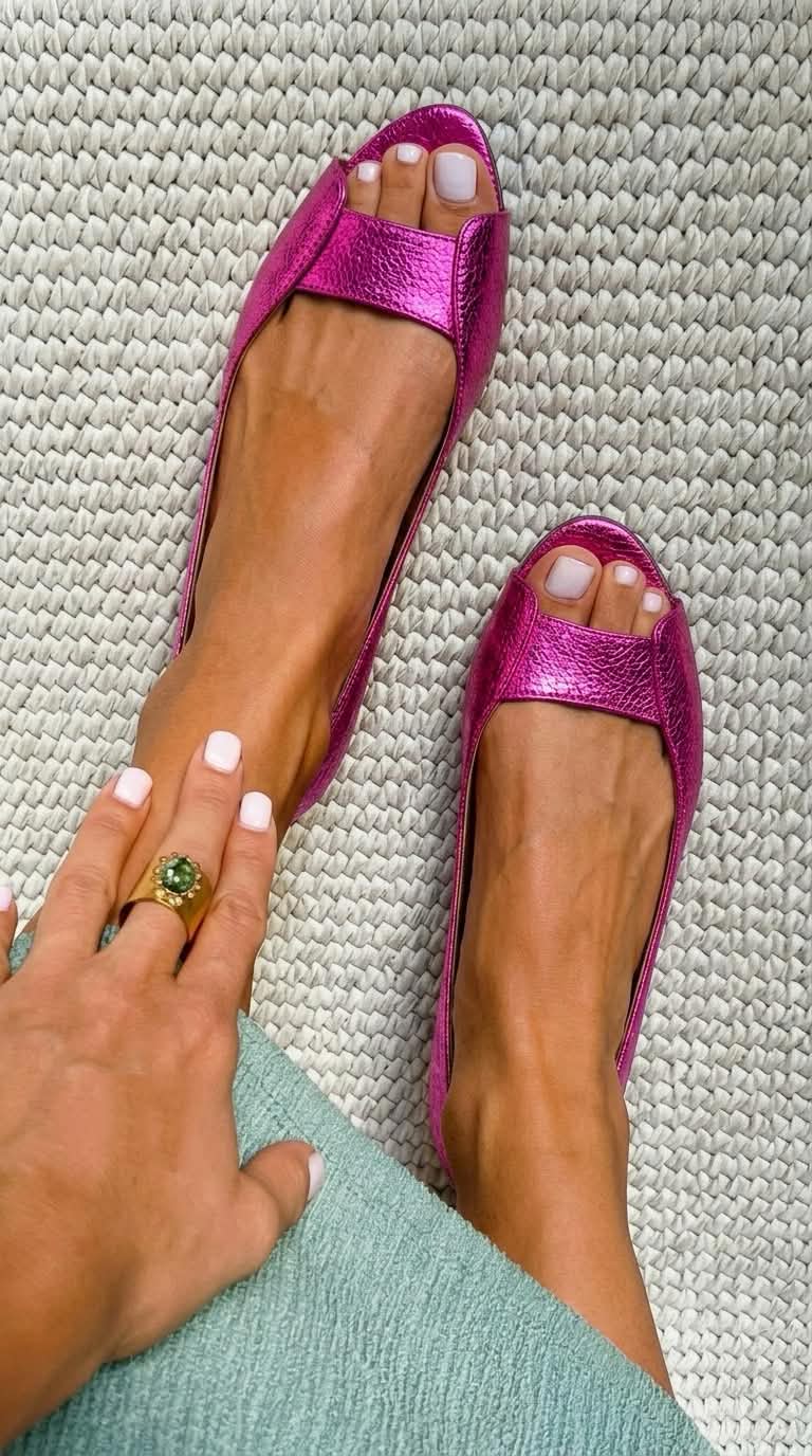 Adelina™ | Golden Comfort Flats