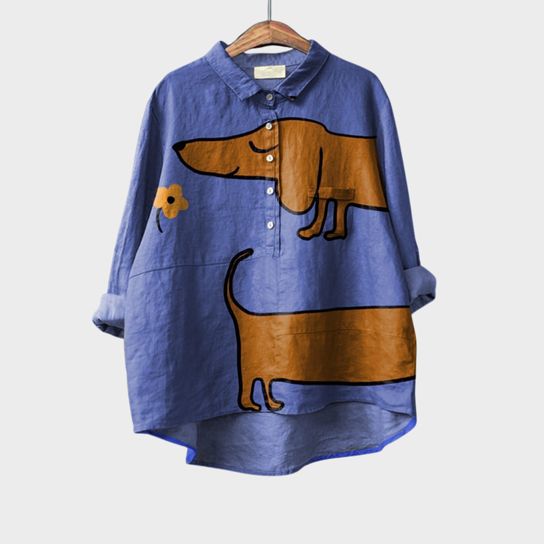 Ondine | Playful Animal-Print Blouse