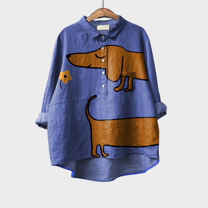 Ondine | Playful Animal-Print Blouse