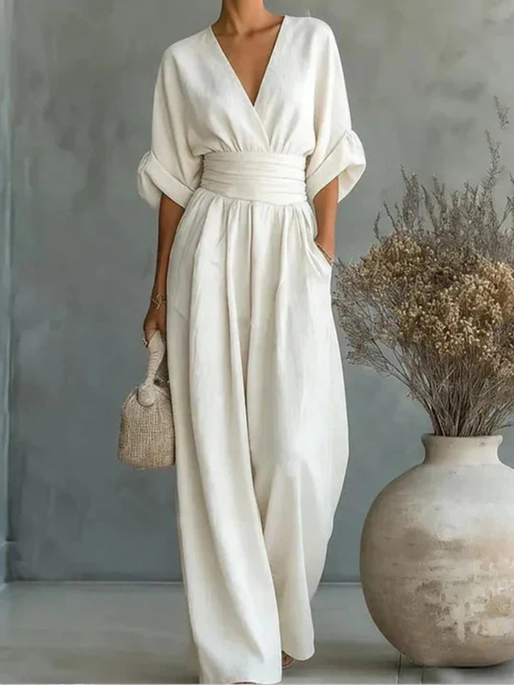 Chiara | Fluid Long Jumpsuit with Print