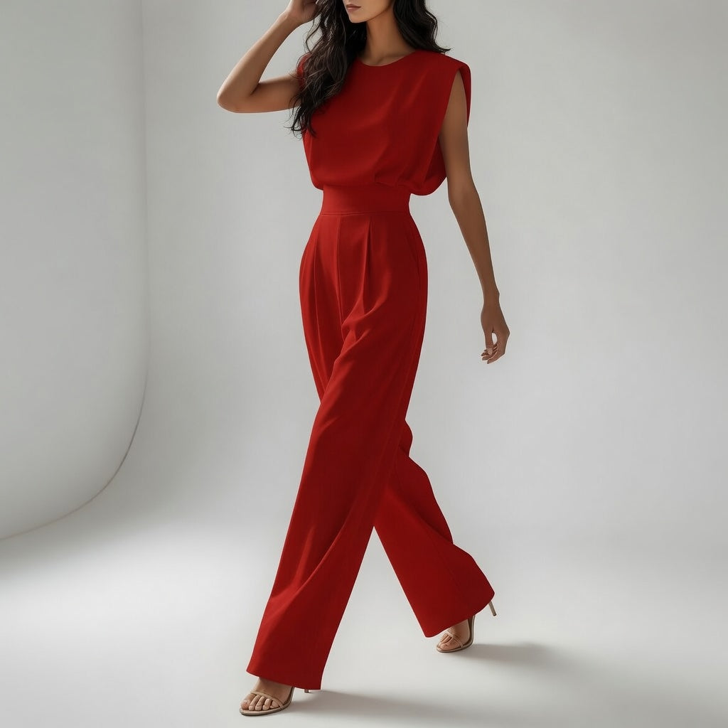 Gwenaëlle™ – Fluid Jumpsuit, Sleek Silhouette