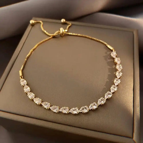 Adjustable Geometric Stones Bracelet