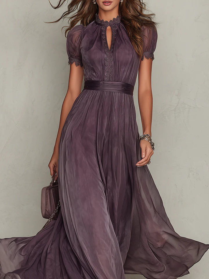 Robe Longue Flavia en Tissu Luxueux - Élégance Inégalée chez Maison Claire et Sylvie