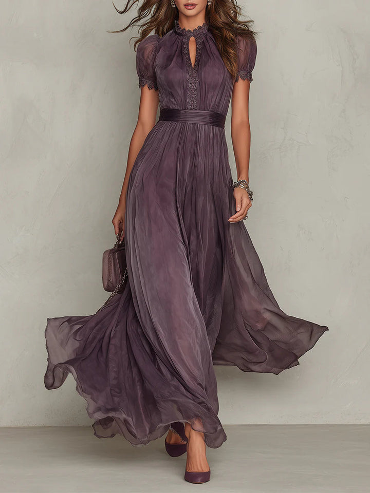 Robe Longue Flavia en Tissu Luxueux - Élégance Inégalée chez Maison Claire et Sylvie