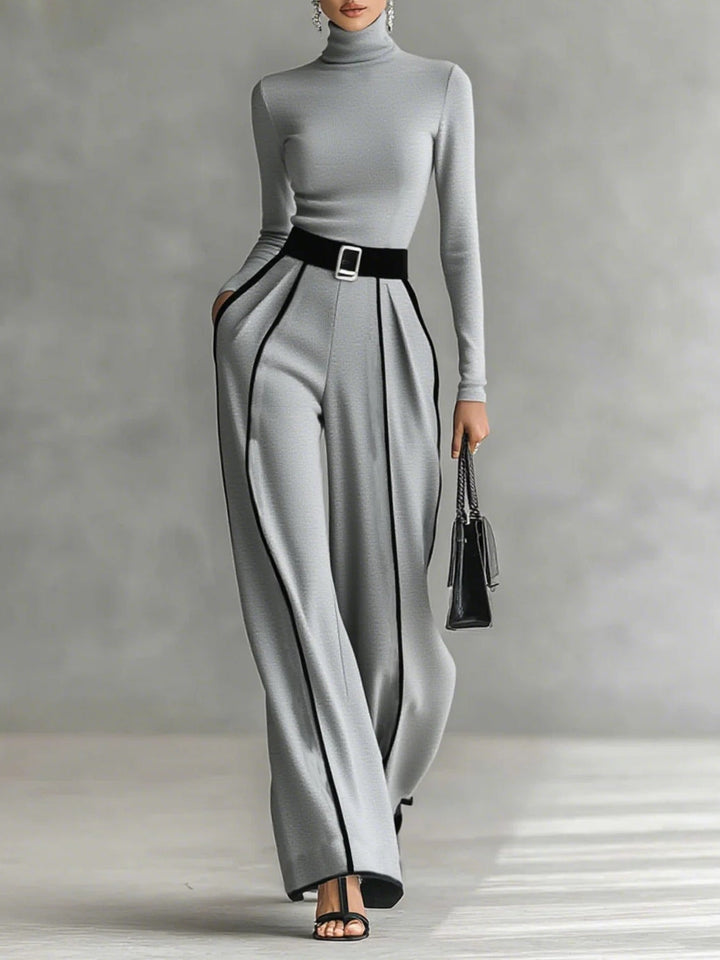 Vera™ | Set elegante con dettagli a contrasto