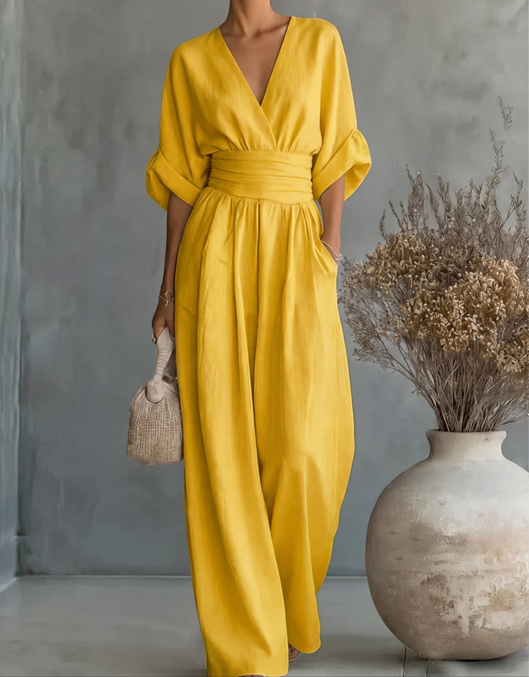 Chiara | Fluid Long Jumpsuit with Print