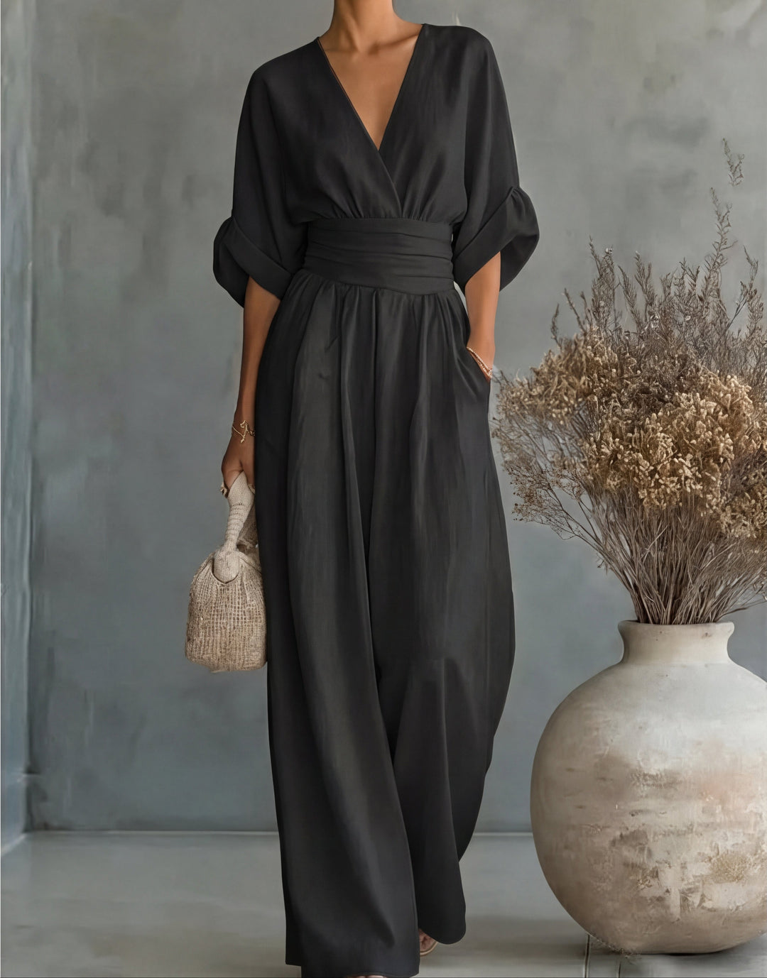 Chiara | Fluid Long Jumpsuit with Print