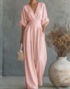 Chiara | Fluid Long Jumpsuit with Print