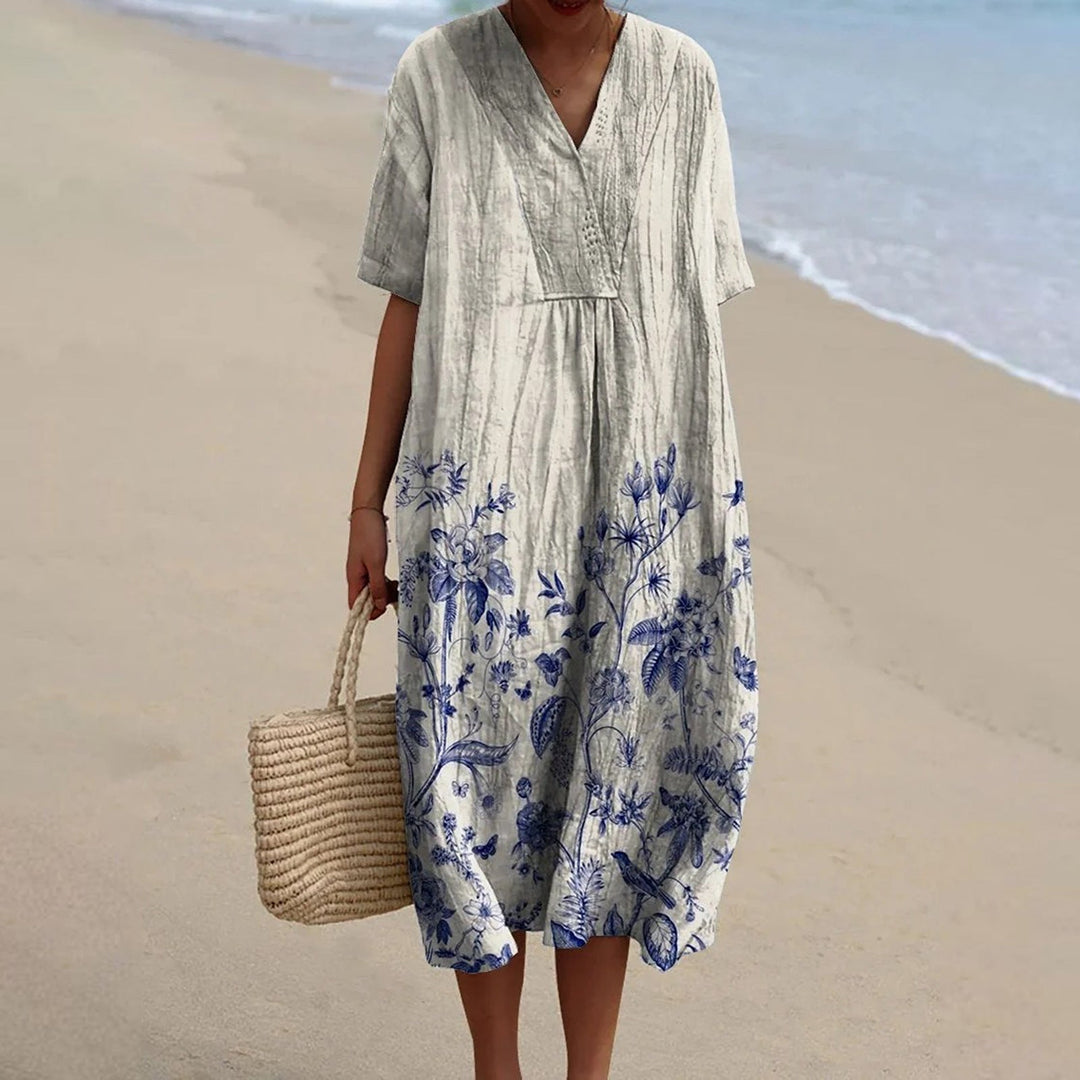 Rosalinda - Porcelain Print Dress
