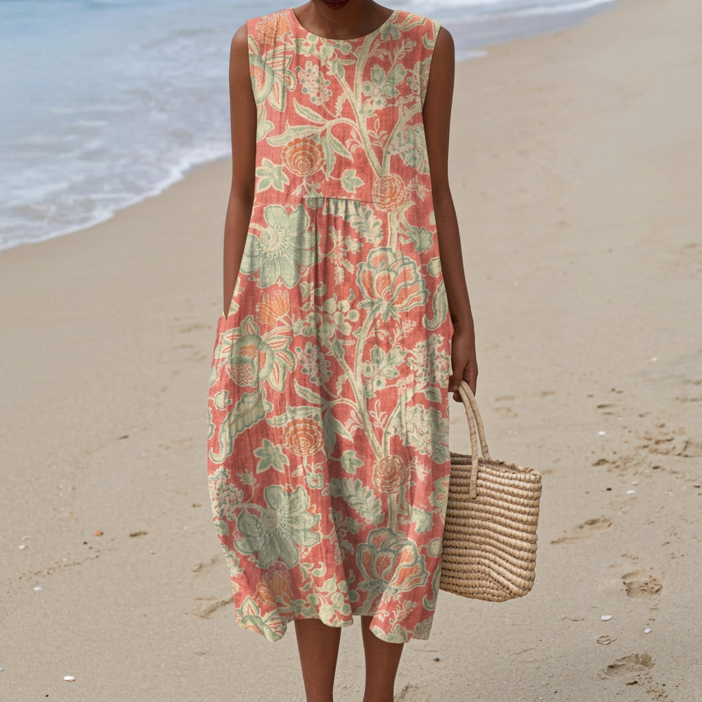 Estrella - Vestido Floral Retro
