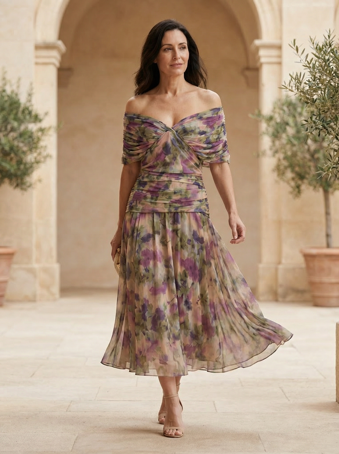 Robe Santana en Soie Élégante - Maison Claire et Sylvie
