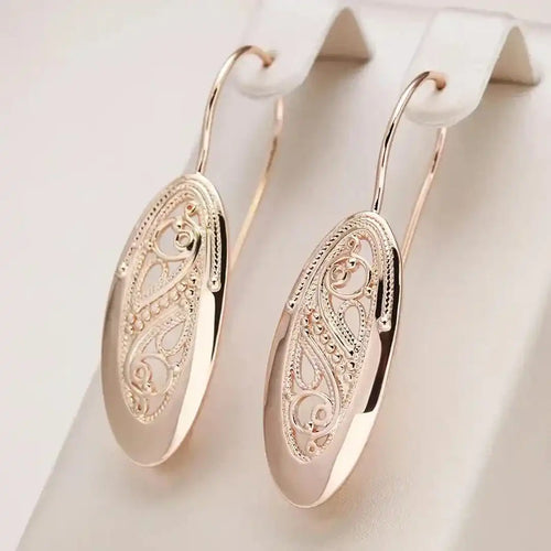 Golden Radiance Drop Earrings