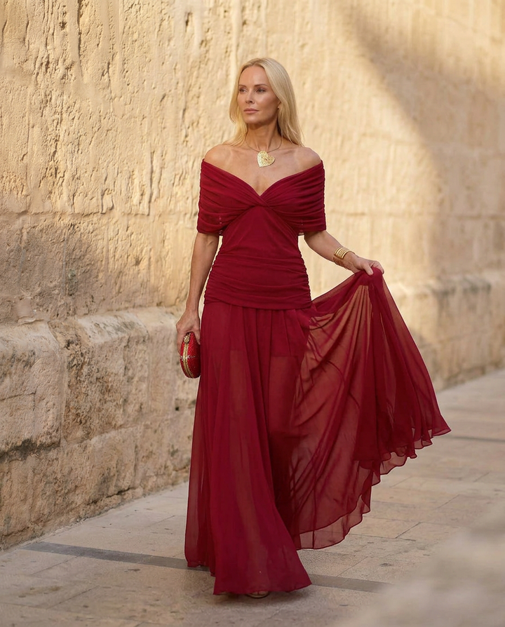 Robe Santana en Soie Élégante - Maison Claire et Sylvie