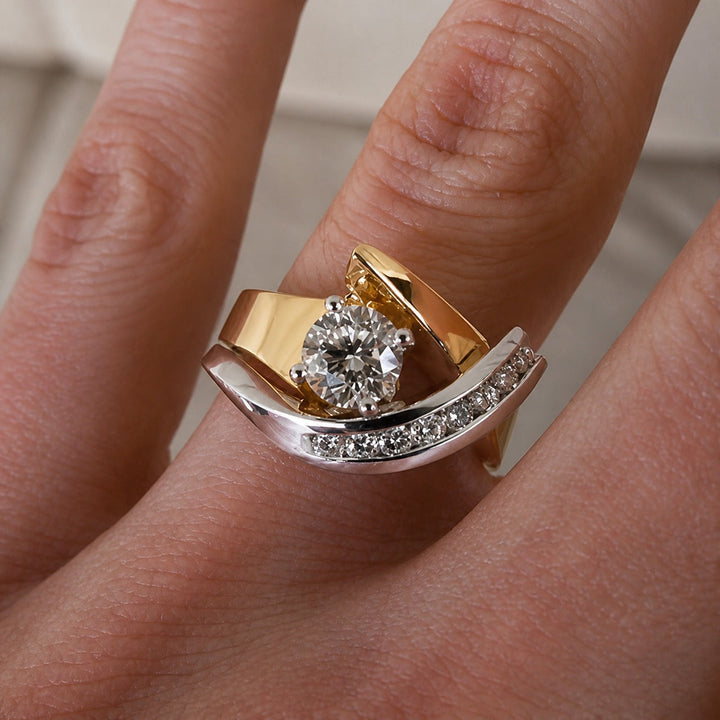 Artistic Dual Tone Ring