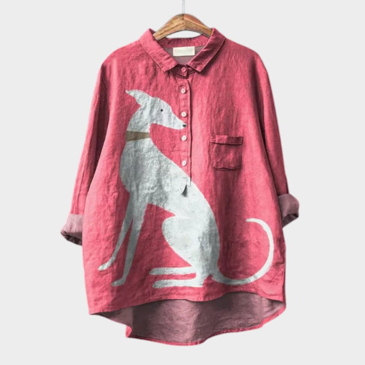 Ondine | Playful Animal-Print Blouse